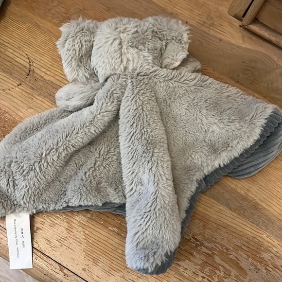Elephant Lovey Security Blanket Gray Baby Stuffed Animal - Picture 5 of 7